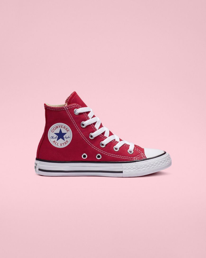 Tenis Converse Chuck Taylor All Star Classicos Cano Alto Menina Vermelhas | PT L01953T